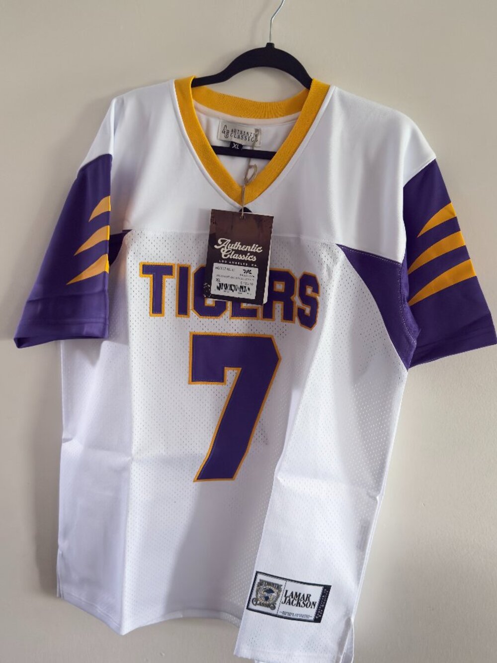 Authentic Classics Lamar Jackson Tigers #7 High School Jersey NWT XL